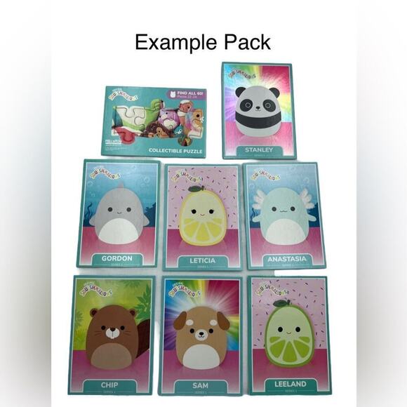 3 Pack of Squishmallows Series 1 Trading Cards - Picture 4 of 4